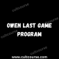 Owen Cook - Owen Last Game Program
