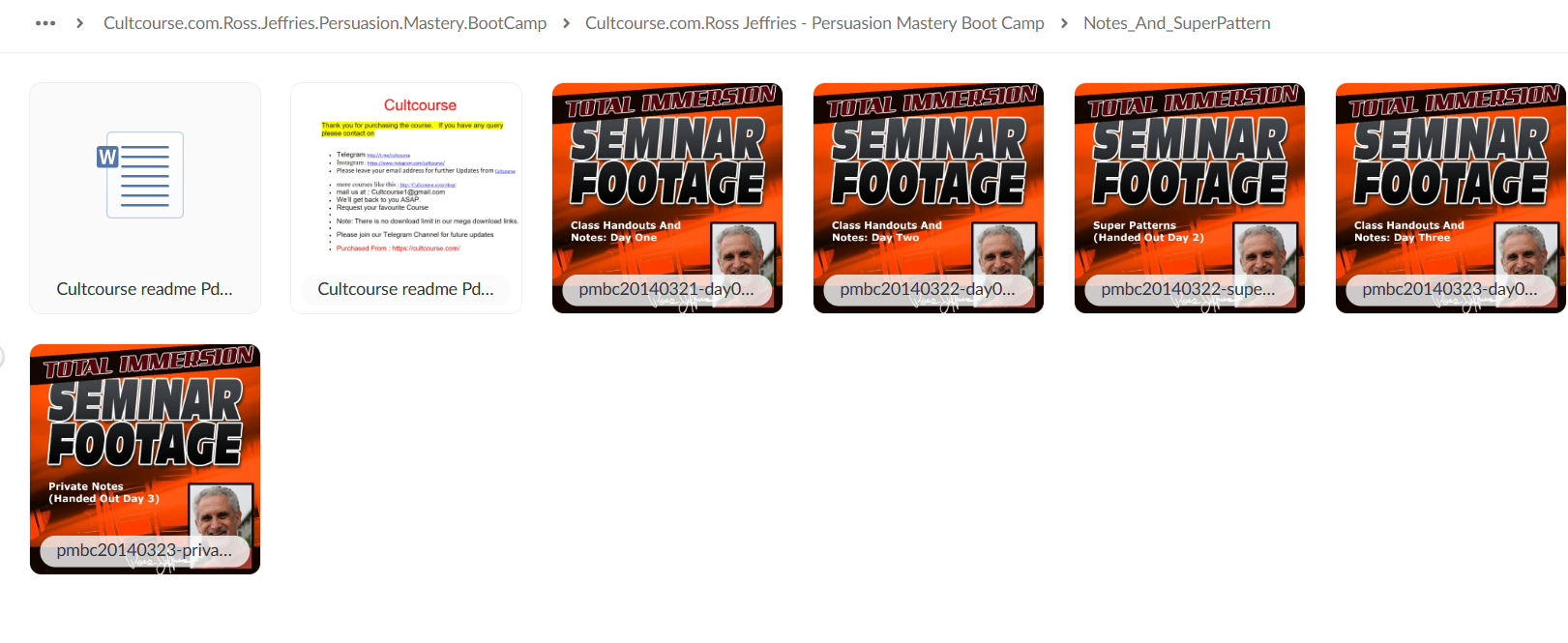 Ross Jeffries – Persuasion Mastery Boot Camp folder pic 3