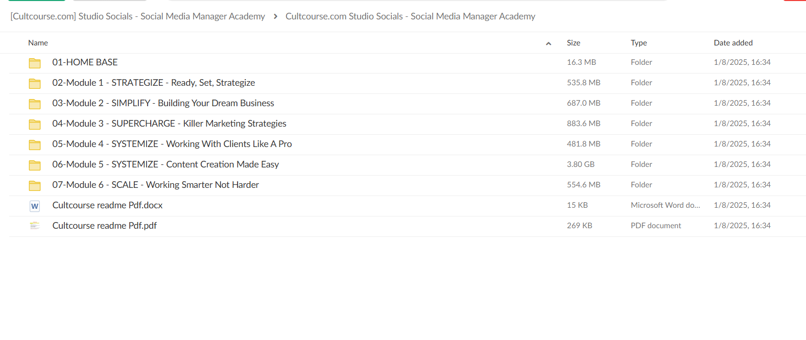 Studio Socials – Social Media Manager Academy folder pic 1